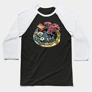 Isometric Zen Garden Baseball T-Shirt